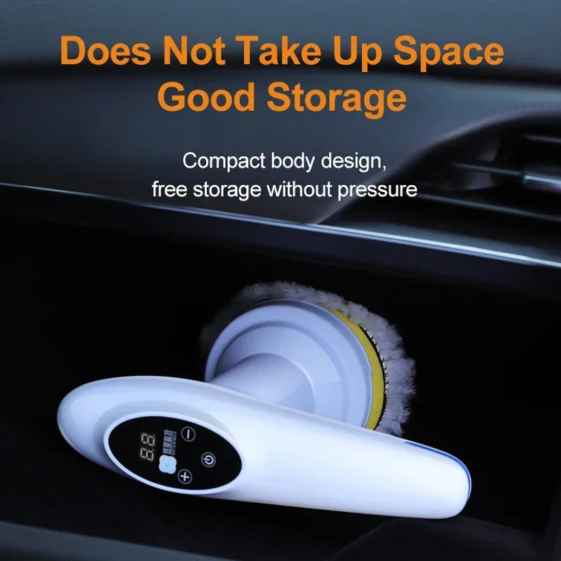 EAFC 2500-6000 RPM Cordless Car Polisher 12V Wireless Car Beauty Waxing Auto Paint Care Furniture Polishing Machine Auto