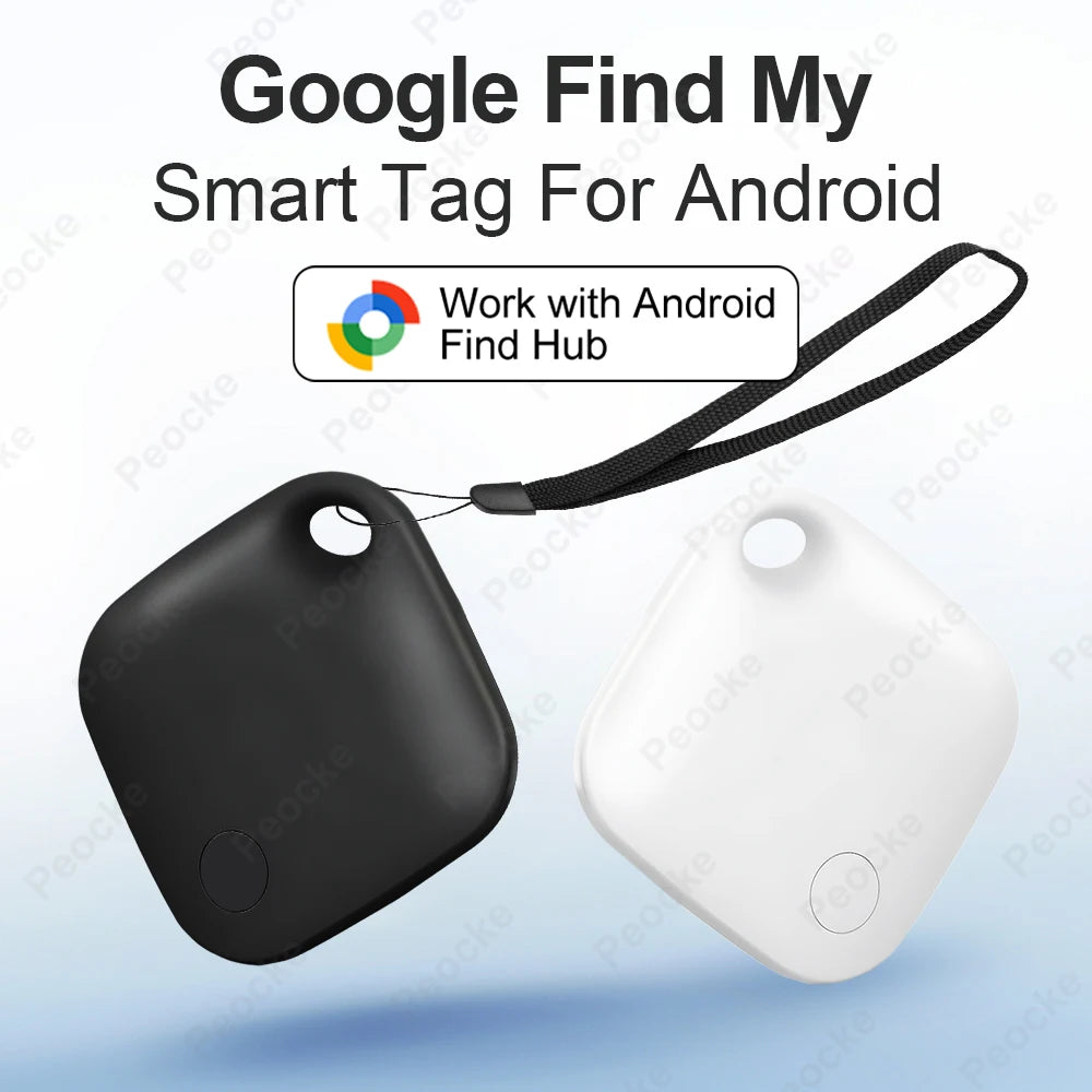 Google GPS Tracker for Android AirTag Replacement Via Google Find My Device Bag Bike Keys Finder Wallet Anti-loss Location Track