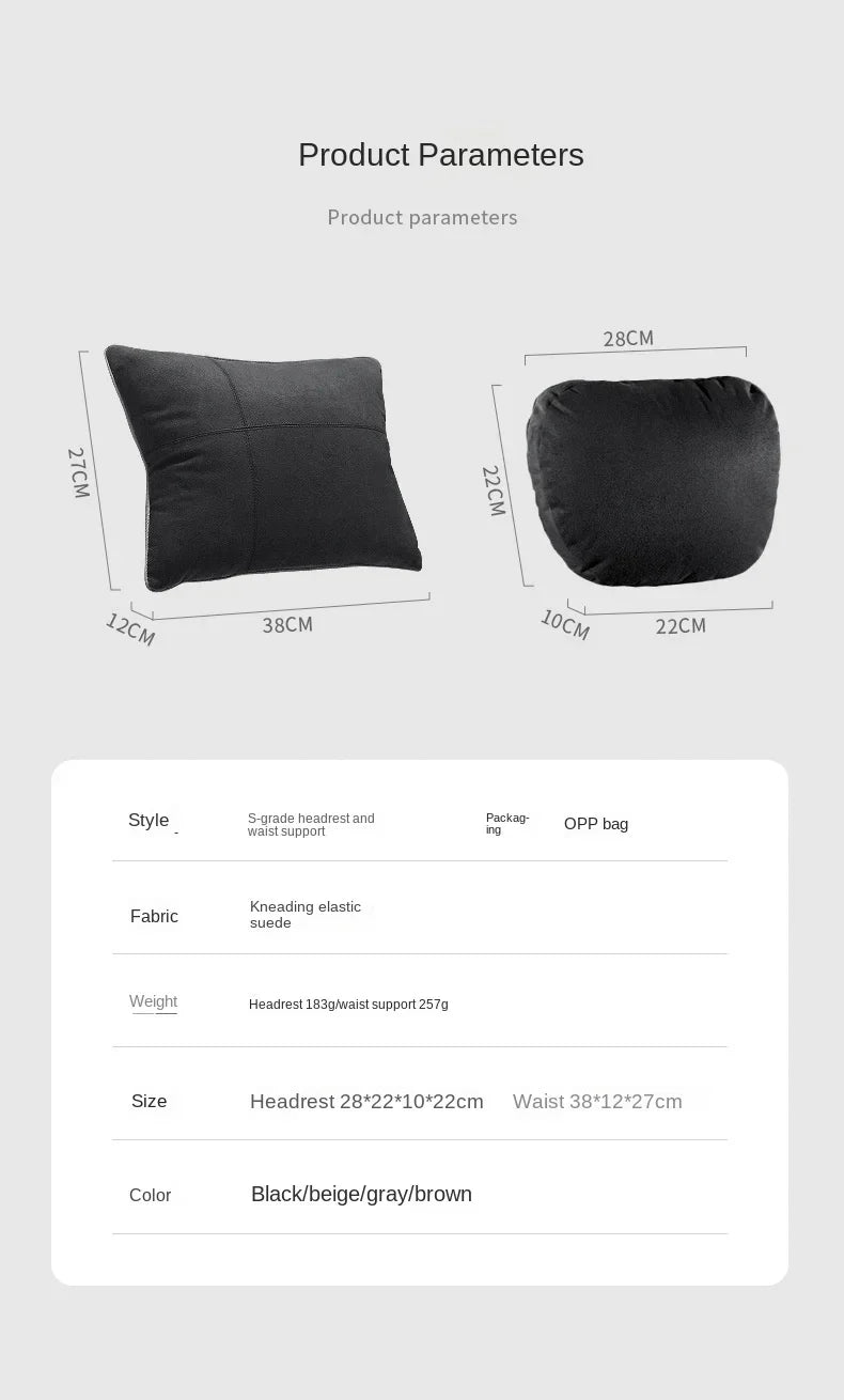 Car Headrest Neck Support Seat / Maybach Design S Class Soft Universal Adjustable Car Pillow Neck Rest Cushion High Quality