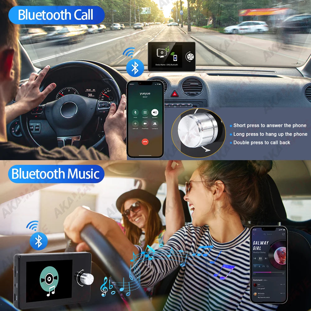 DAB+ Antenna for Android Car Radio With USB Adapter GPS Stereo DAB Receiver Player Automatic Scan Support Channel List LOGO