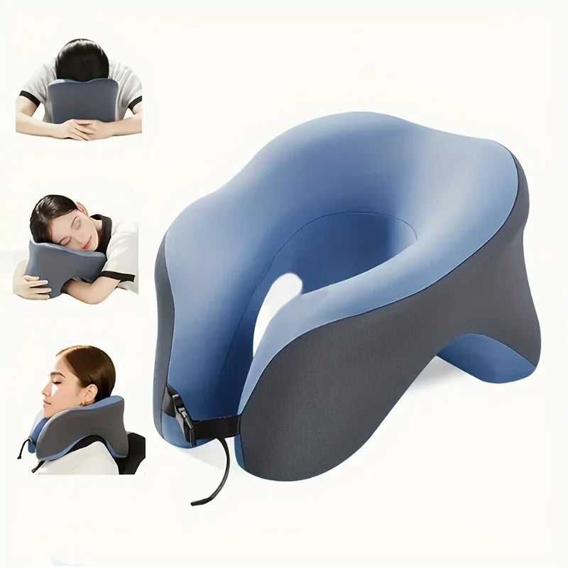 Nap Pillow, Travel U-Shaped Pillow, Neck and Cervical Spine Pillow, Airplane Car Office Home Headrest, Neck Support Pillow, Tummy Sleeping Pillow, Memory Foam Core Pillow.