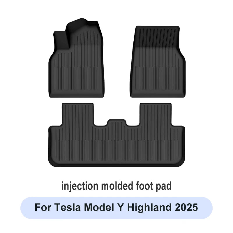 Car Floor Mats for Tesla Model 3 Y 2019-2025 Car Four Seasons Waterproof Non-slip Floor Mat NEW TPE Special Car Accessories