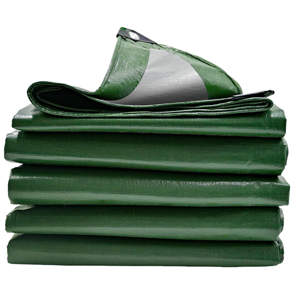 1/2pcs Large Tarpaulin Heavy Duty Thickened Waterproof  Tarp Rain Cover Multipurpose Outdoor Garden Camping Car Tent Sun Shelter
