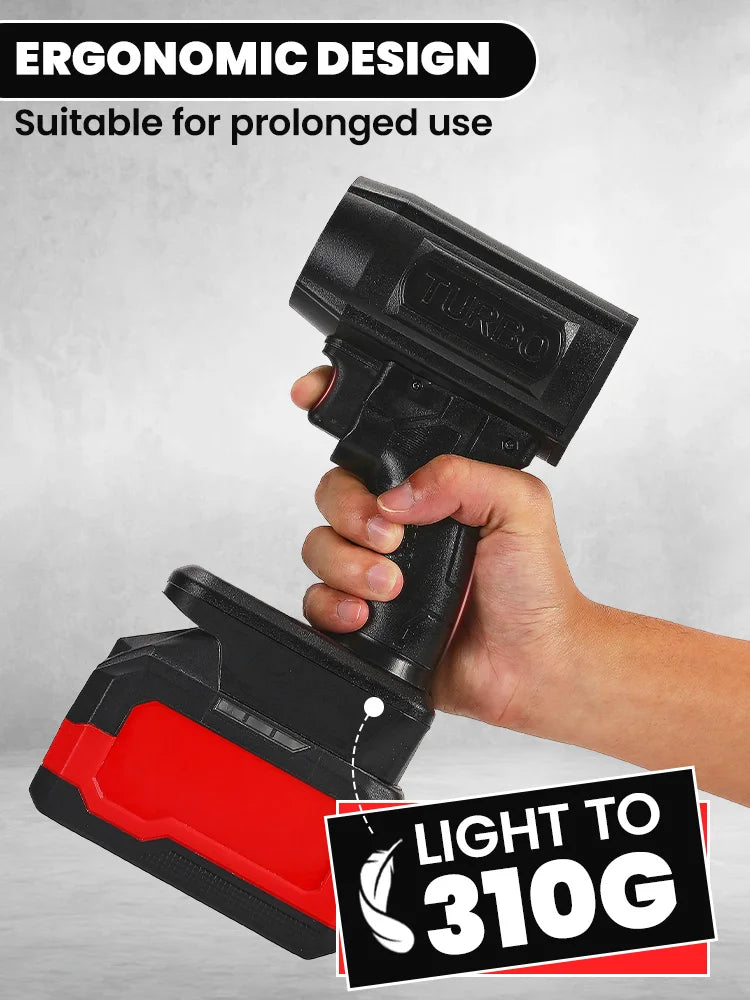 50MM Car Wash Air Gun Turbo Jet Fan Electric POWERFUL BLOWERS Car Violent Air Dryer Tool for Makita/Milwaukee/Dewalt No Battery