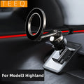 Adjustable Magnetic Car Phone Holder Mount for Tesla Model 3 Highland ModelY 2019-2024 Metal Car Phone Support Frame Accessories