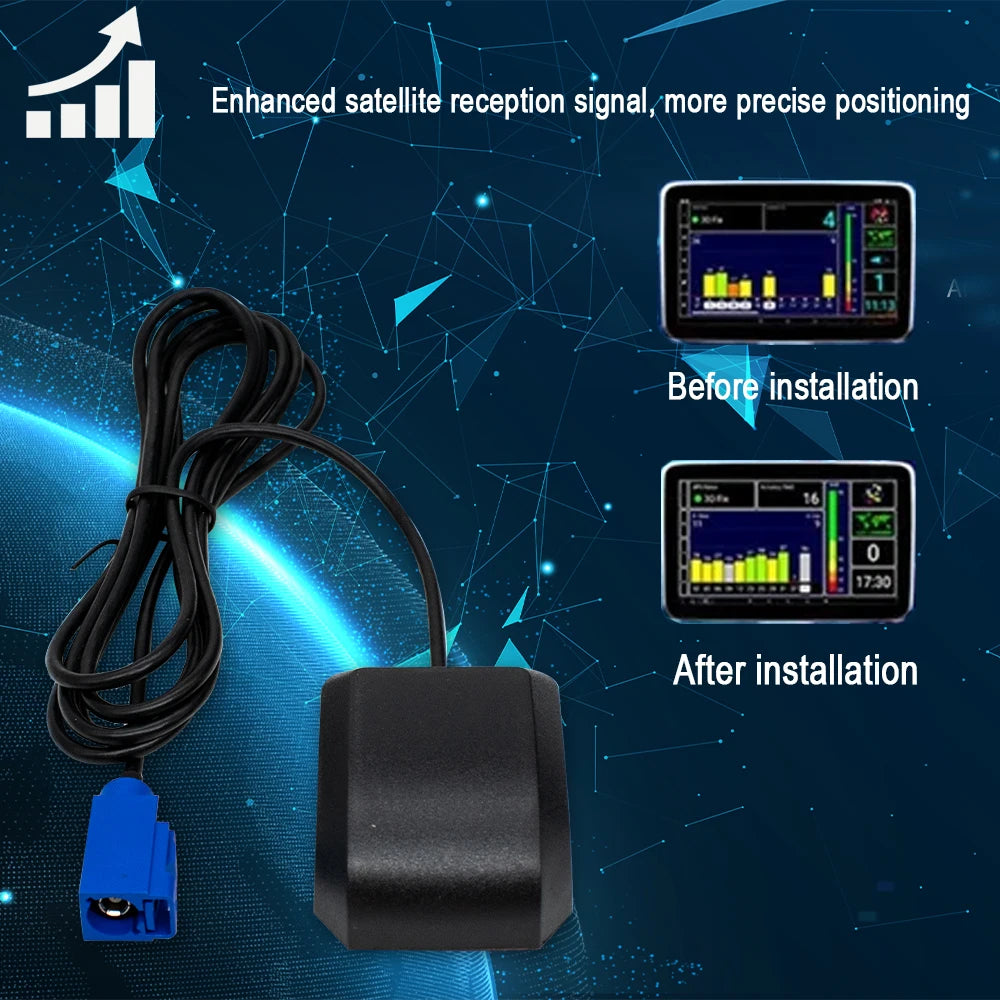 1/2/3/5/10/20pcs Universal Car GPS Antenna Waterproof for SMA/FAKRA-C Connector Vehicle GPS Receiver