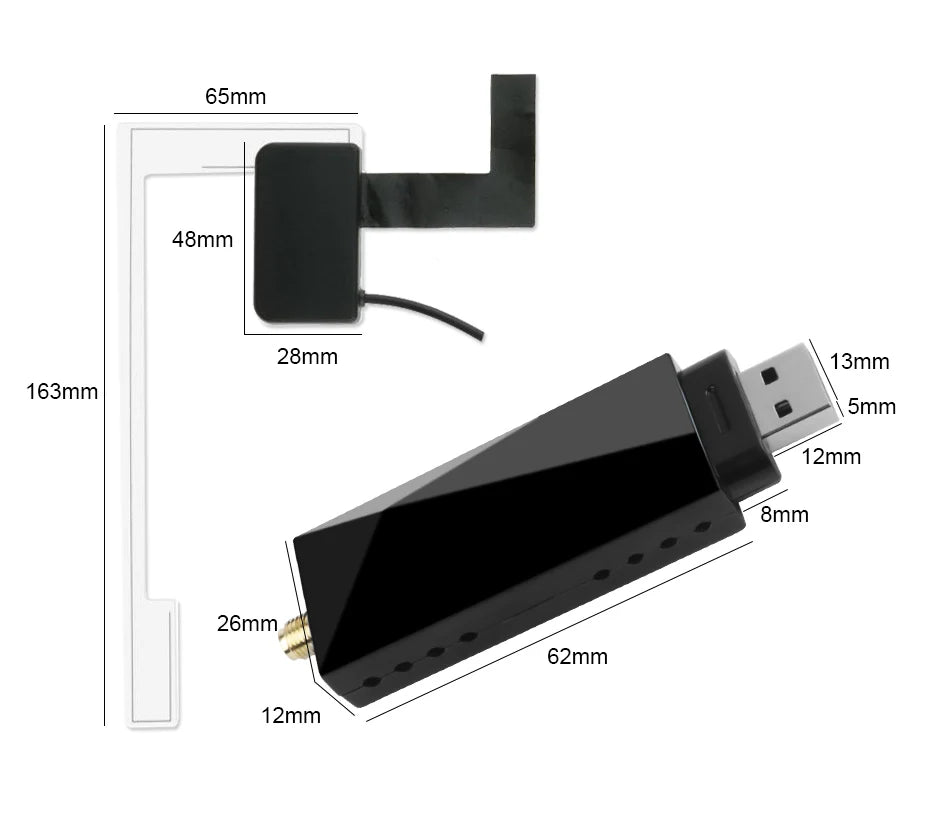 Srnubi DAB/DAB+ Antenna With USB Adapter Universal Android Car Radio GPS Stereo Receiver Europe DAB DAB+ Signal Head Unit Player
