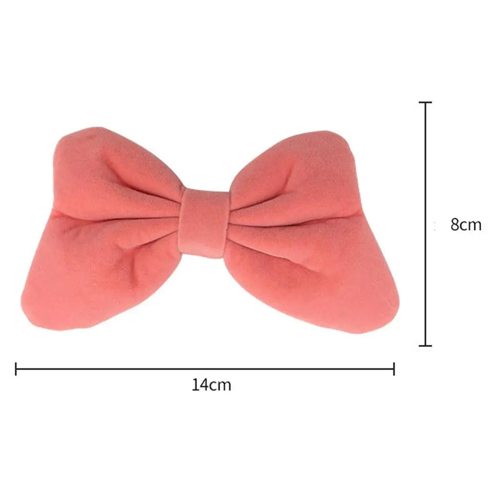 Car Center Console Fashion Red Bow Decoration Female Cover Pads Decorative Ornaments Red Bow Tie Gift  Car Accessories
