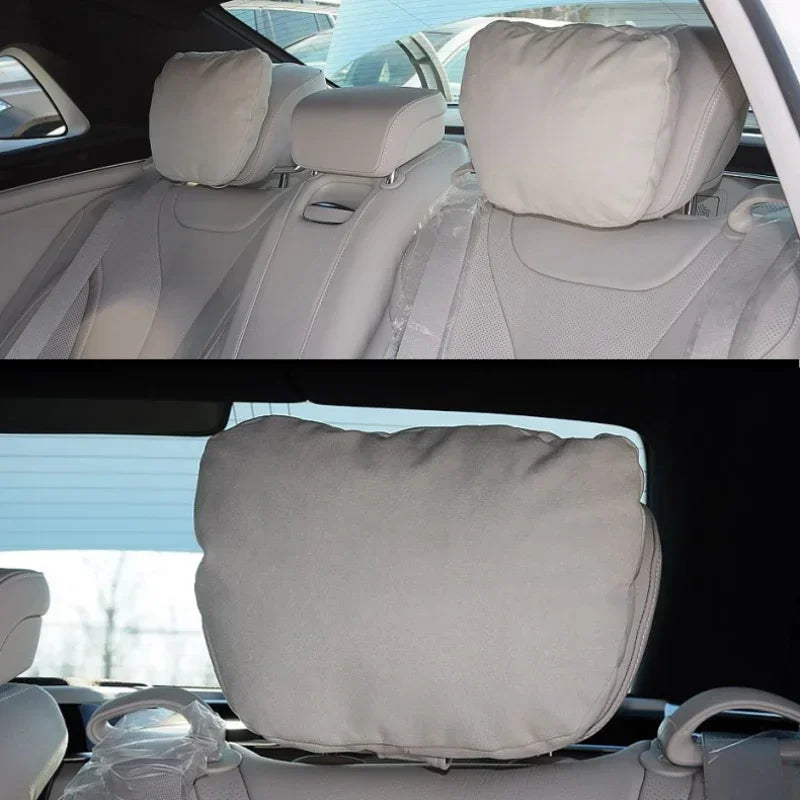 2PCS Memory Cotton Car Headrest Neck Support Car Accessories Seat Class Soft Universal Adjustable Car Pillow Neck Rest Cushion