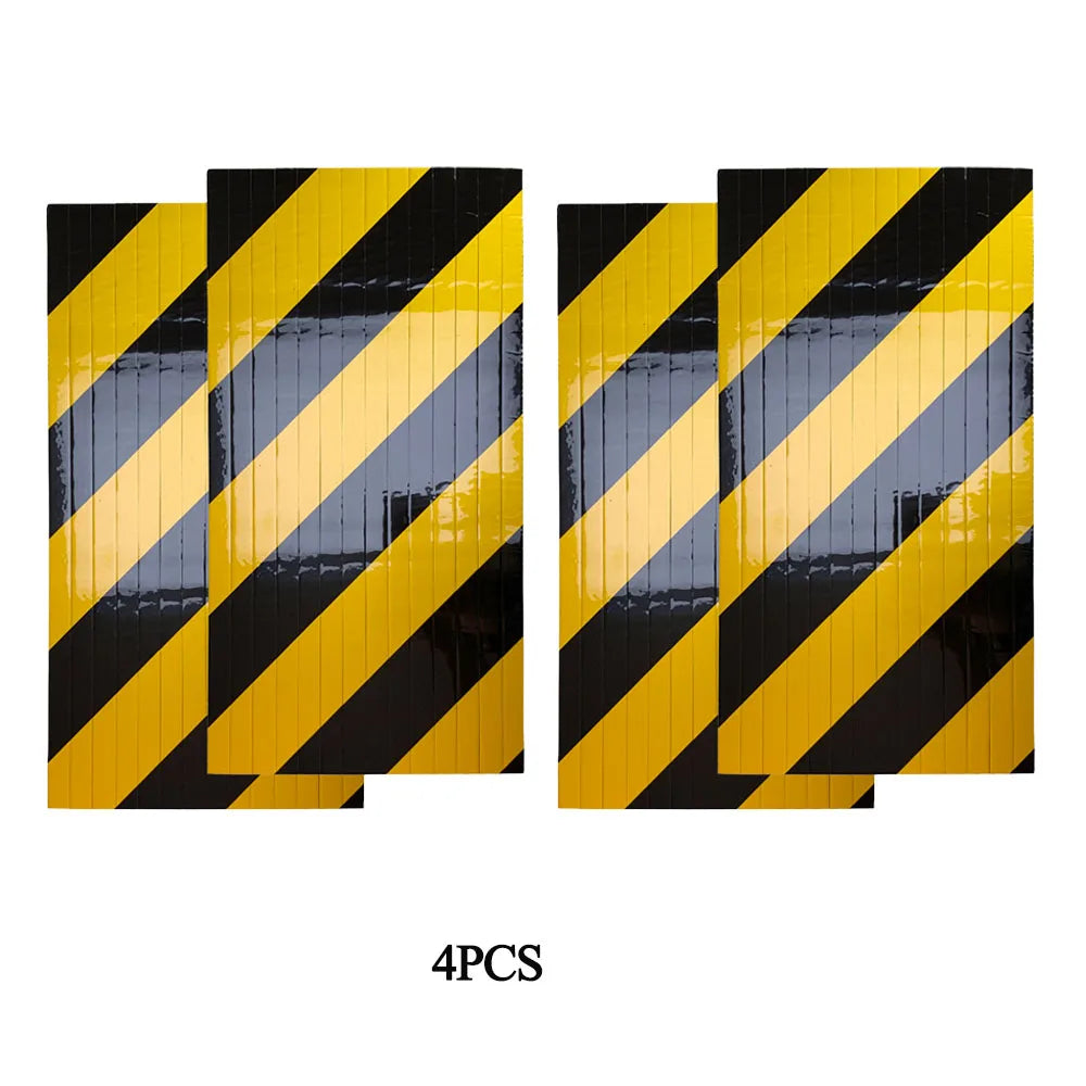 4PCS Garage Wall Protector Door Bumper Foam Car Stickers Parking Protector Exterior Anti-collision Adhesive Scratch Warning Sign