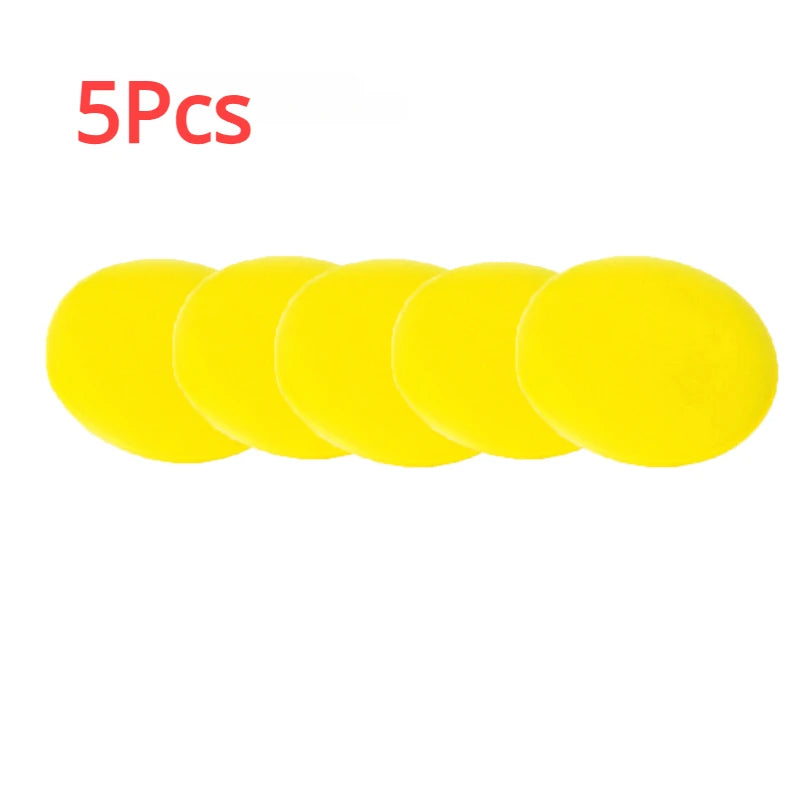 10Pcs Round Car Waxing Polish Sponges Car Detailing Tools High Density Foam Applicator Pads Curing and Polishing Sponge Car Wash