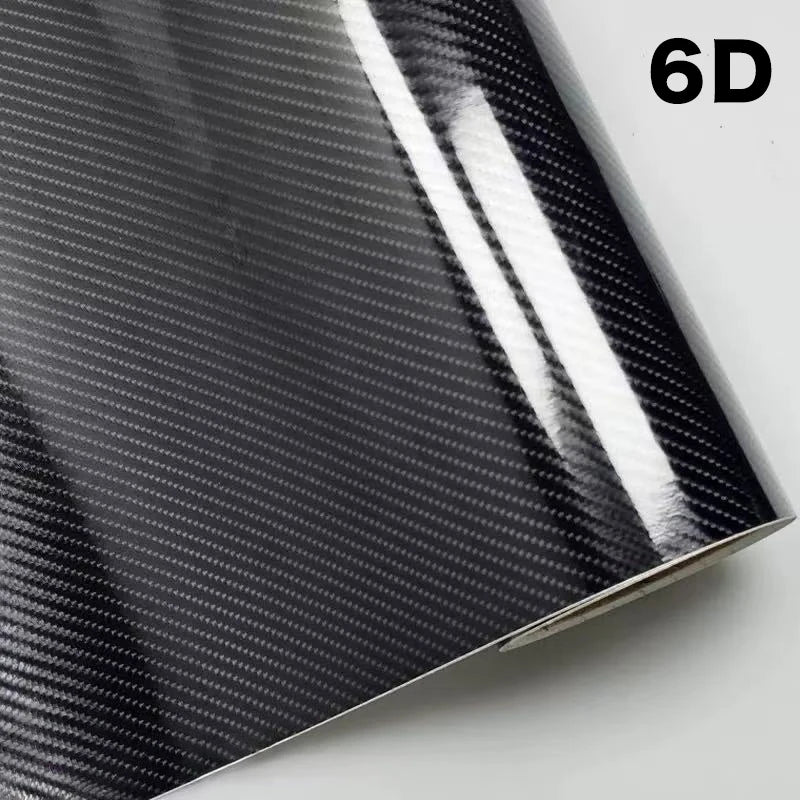 Carbon Fiber Vinyl Car Body Wrap Matte Accessories Glossy Black Sticker 3D 4D 5D 6D Auto Foil Cover Motorcycle Decoration Film