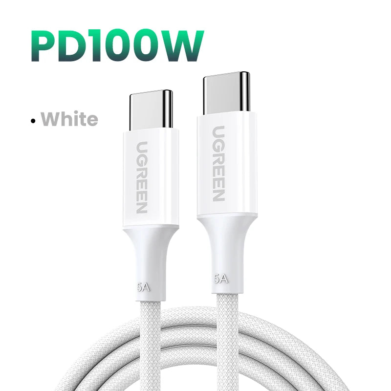 UGREEN 100W USB Type C To USB C Cable For MacBook iPhone17 16 iPad Samsung Xiaomi PD Fast Charging Charger Cord 5A E-Marker Chip
