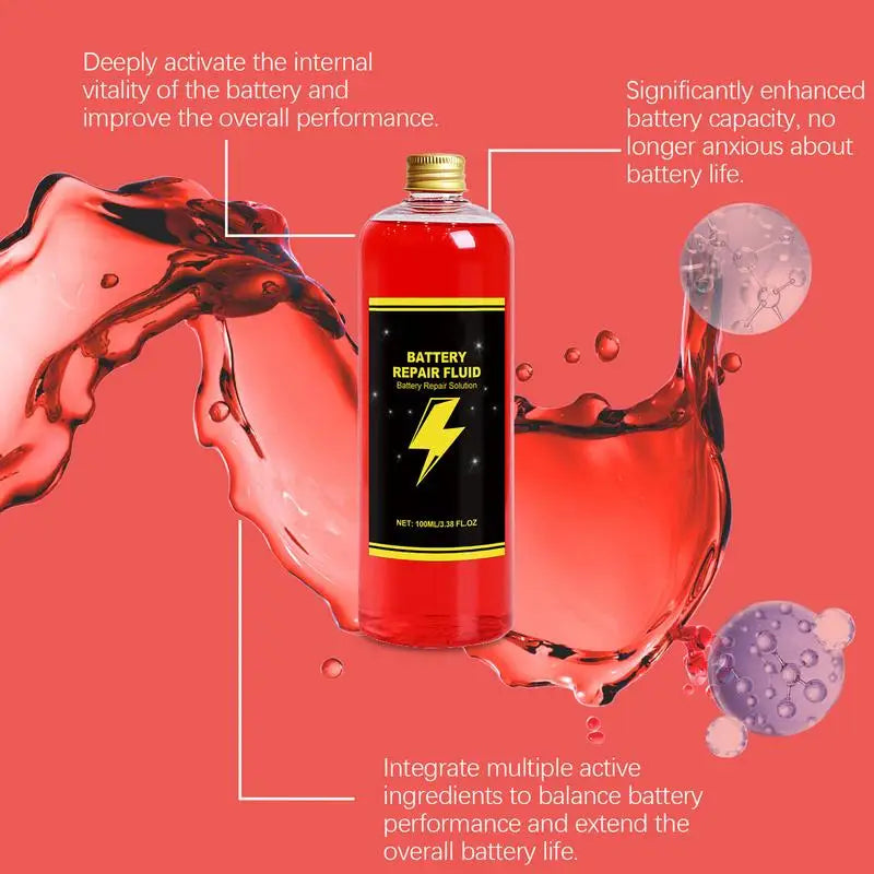 100ml Battery Repair Fluid For Car Safe  Repair Fluid Battery Restore Liquid Efficient Repair Extends Battery Life For Golf Cart