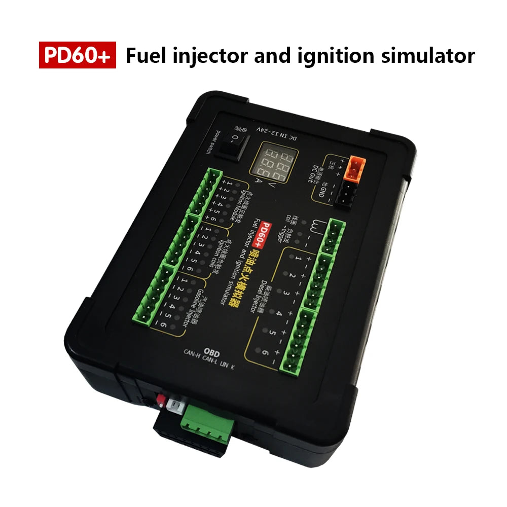 New Version PD60+ Gasoline Diesel Injector Ignition Coil Simulator Car ECU Computer Maintenance Testing Repairing Tool