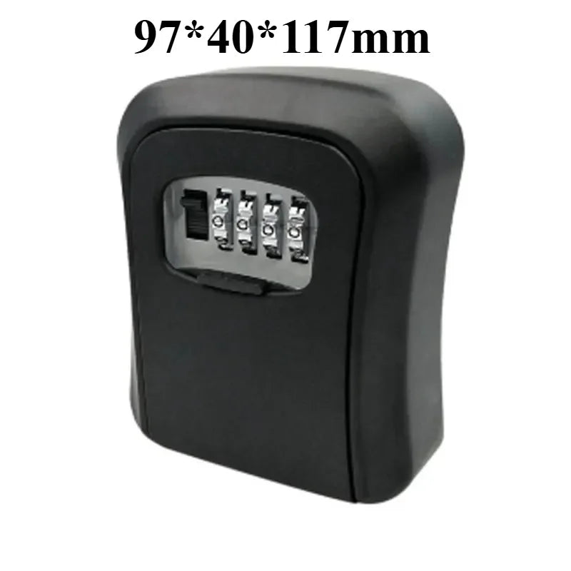Key Safe Wall Mounted Waterproof Lock Box Security Key Box with Resettable 4 Digit Combination Heavy Duty Key Cabinet Outdoor