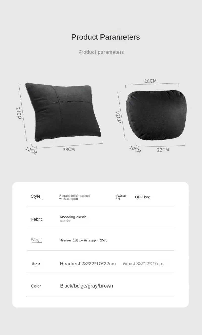 1/2PCS Car Headrest Neck Support Seat / Maybach Design Class Soft Universal Adjustable Car Pillow Neck Rest Cushion High Quality