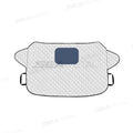 SEAMETAL Winter Car Snow Shield Universal Windshield Snow Cover Sunshade Protection Cover with Windproof Strap Anti-Thief Design