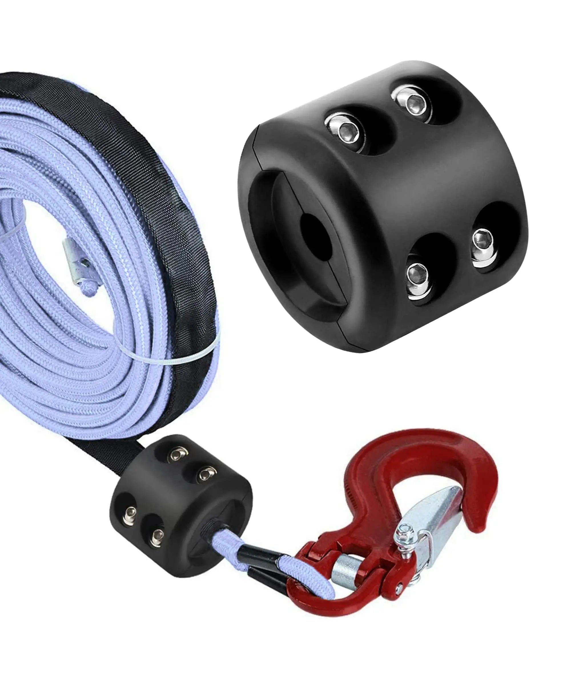 Winch Stopper for Cable Truck UTV ATV Rubber Winch Cable Stopper Universal Winch Cable Hook Stopper Rubber Winch Rope Line Saver