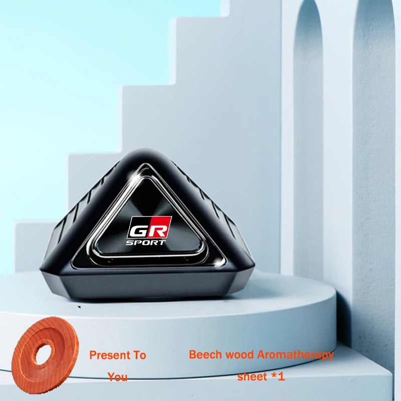 Car Air Freshener Solid Beech Wood Long-Lasting Fragrance Car Diffuser For Toyota GR Sport Gazoo Racing Yaris 86 Corolla Hilux