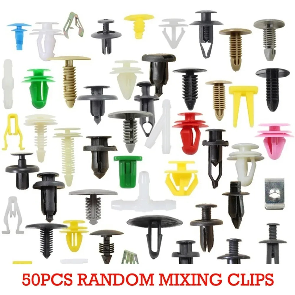 500pcs Car Clips Fastener Screws Kit Bumper Plastics Fender Push Pin Rivet Door Trim Panel Retainer Auto Accessory