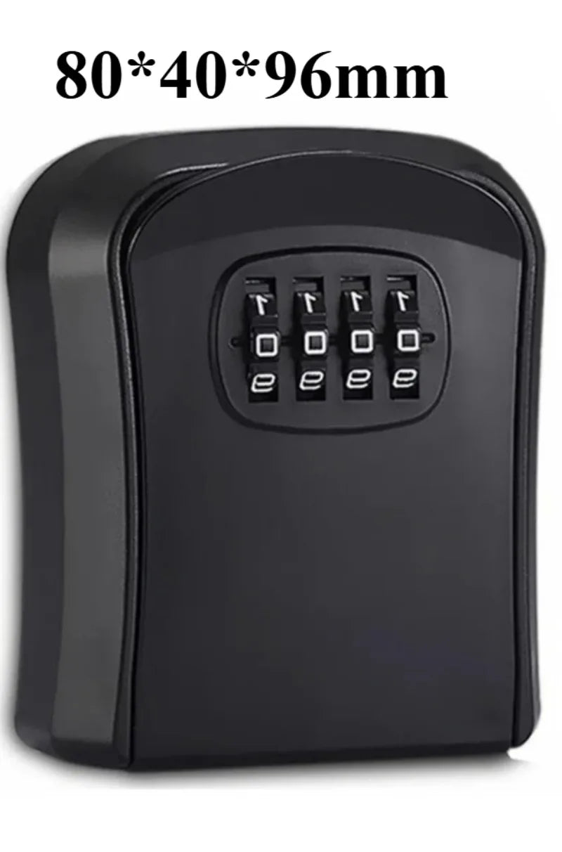 Key Safe Wall Mounted Waterproof Lock Box Security Key Box with Resettable 4 Digit Combination Heavy Duty Key Cabinet Outdoor