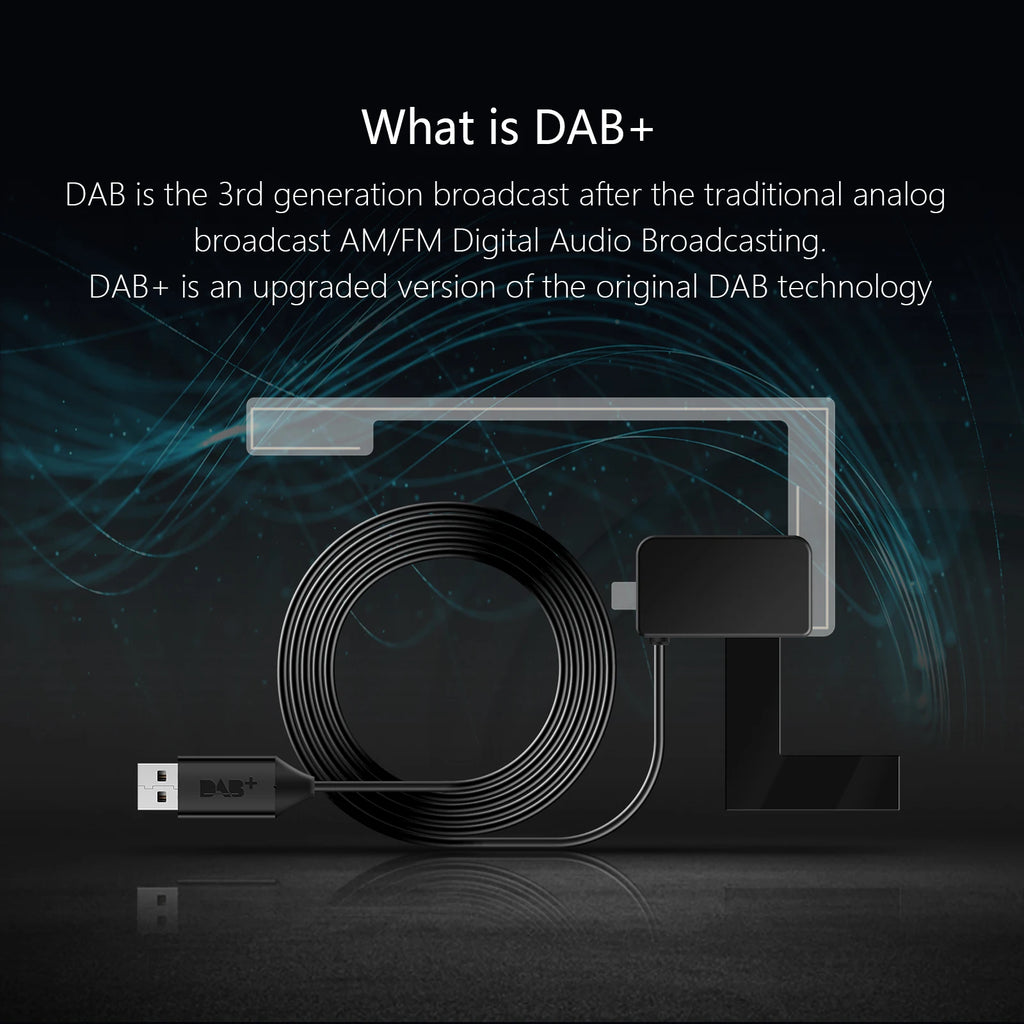 Digital DAB DAB+ Radio Adapter Box Receiver for Android Head Unit Car Radio with Android 4.4 and above