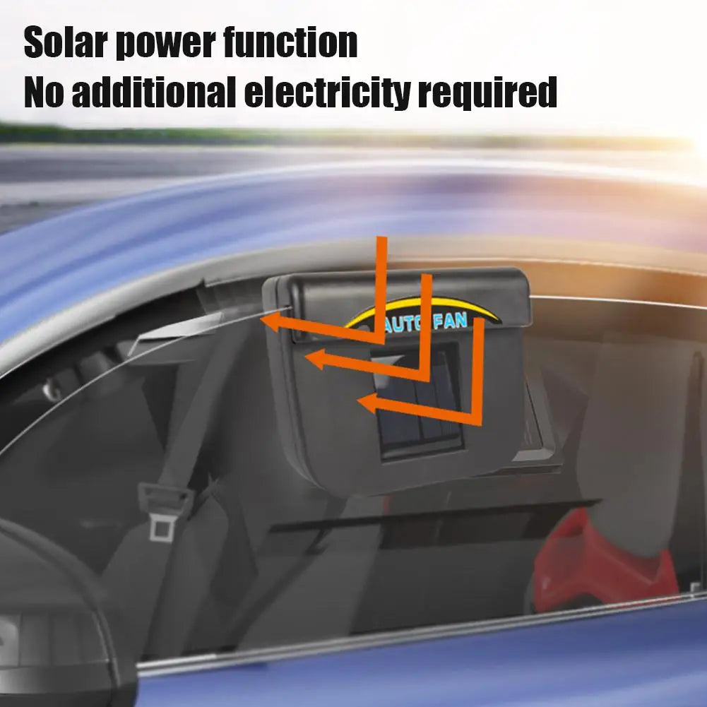 Car Solar Exhaust Fan Auto Interior Ventilation Smoke Exhaust Heat Dissipation Accessory Car Decoration Durable Exhaust Fan