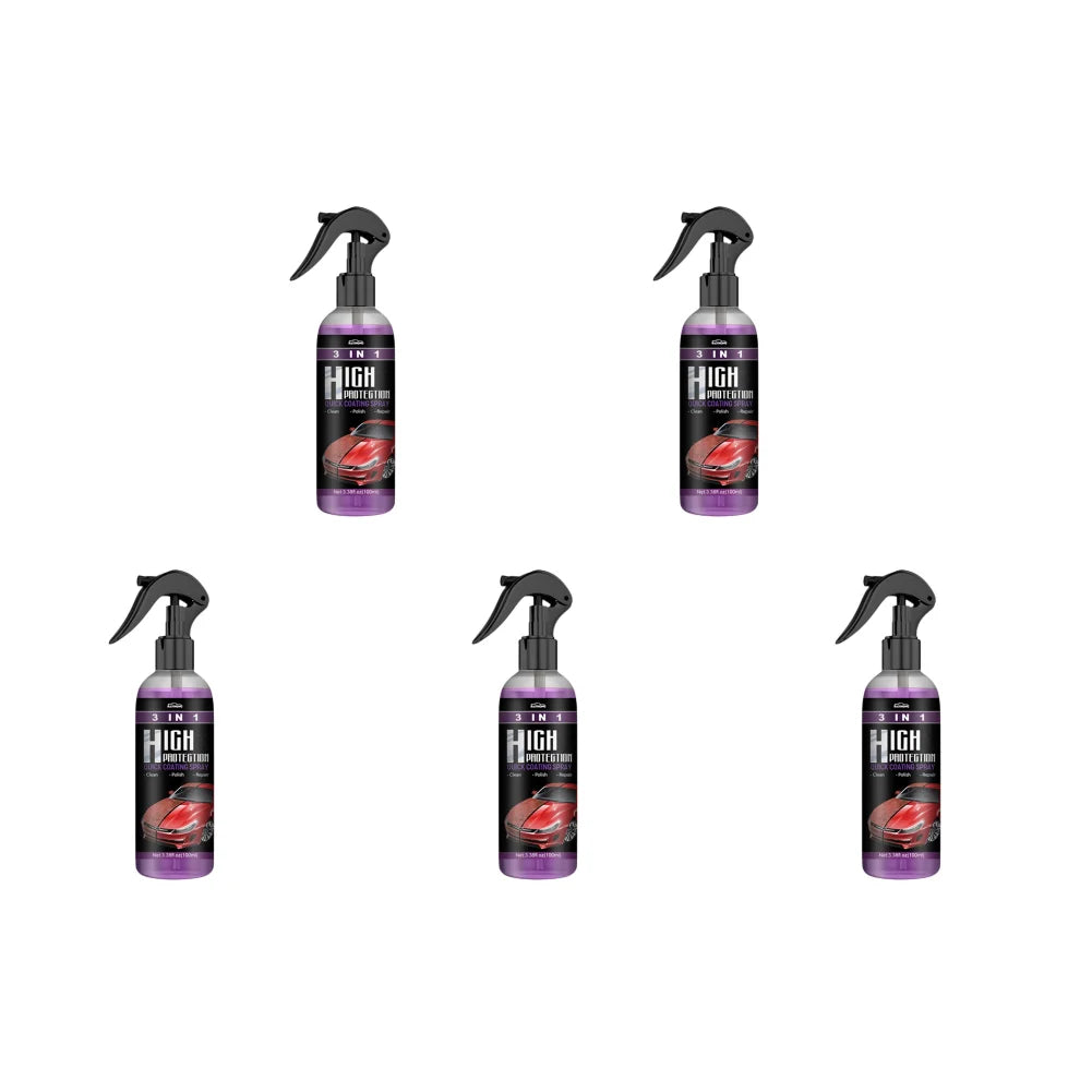 3 In 1 High Protection Quick Ceramic Coating Spray Powerful Auto Nano Spray Car Wax Polishing Spray Scratch Remover Car Products