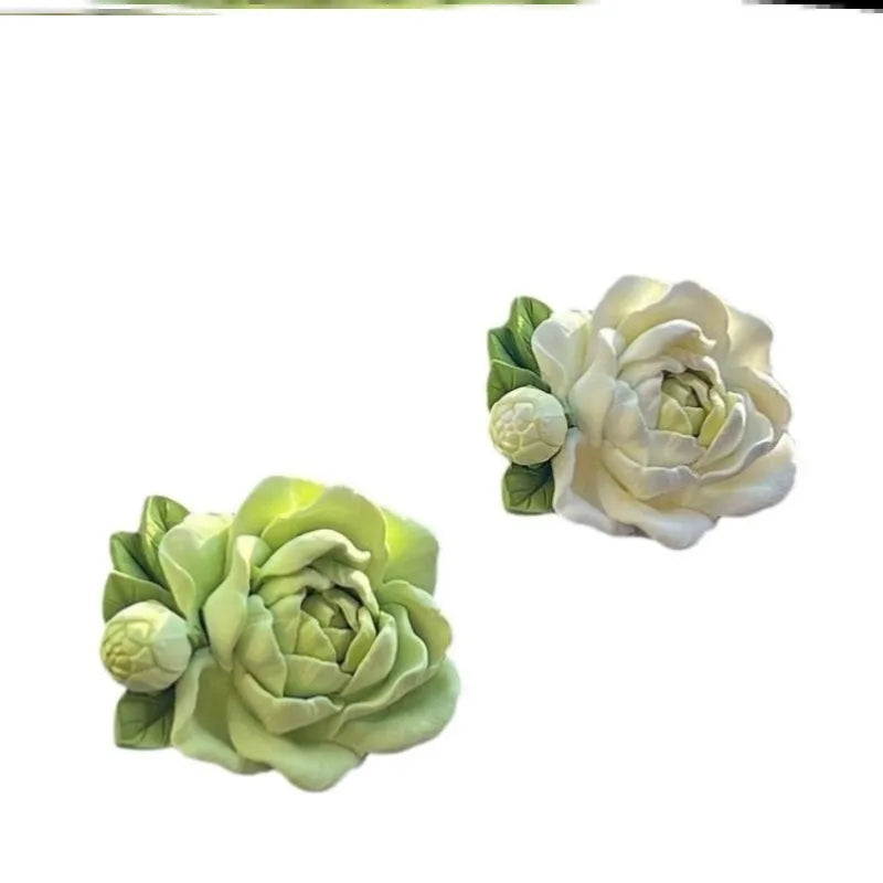 High-End Car AC Vent Jasmine Ornament - Niche Flower Decor, Perfect Gift for Interior Upgrade
