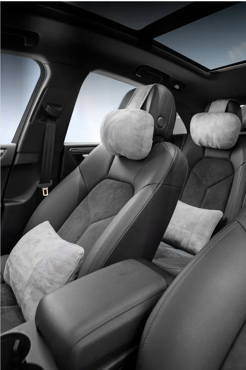 Car Headrest Neck Support Seat / Maybach Design S Class Soft Universal Adjustable Car Pillow Neck Rest Cushion High Quality