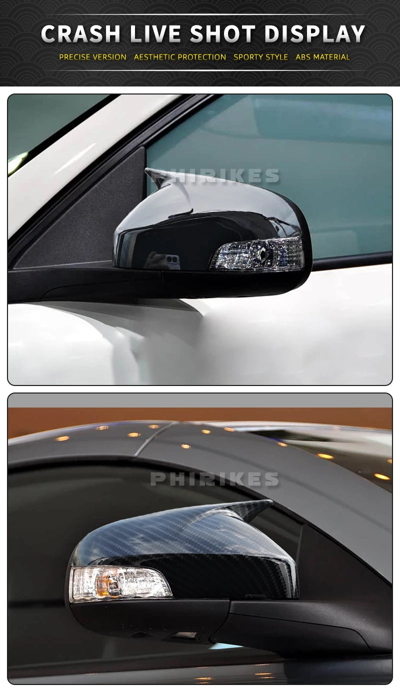 For Volvo C30 C70 S40 S60 V40 V50 V70 2008- 2010 M style Rearview Mirror Cover Cap Real Carbon Fiber