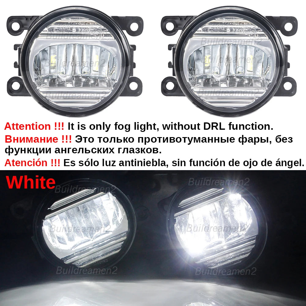2IN1 Car Canbus LED Fog Light Accessories with Daytime Running Lamp DRL H11 For Citroen Jumper Jumpy 290 295 2015-2024