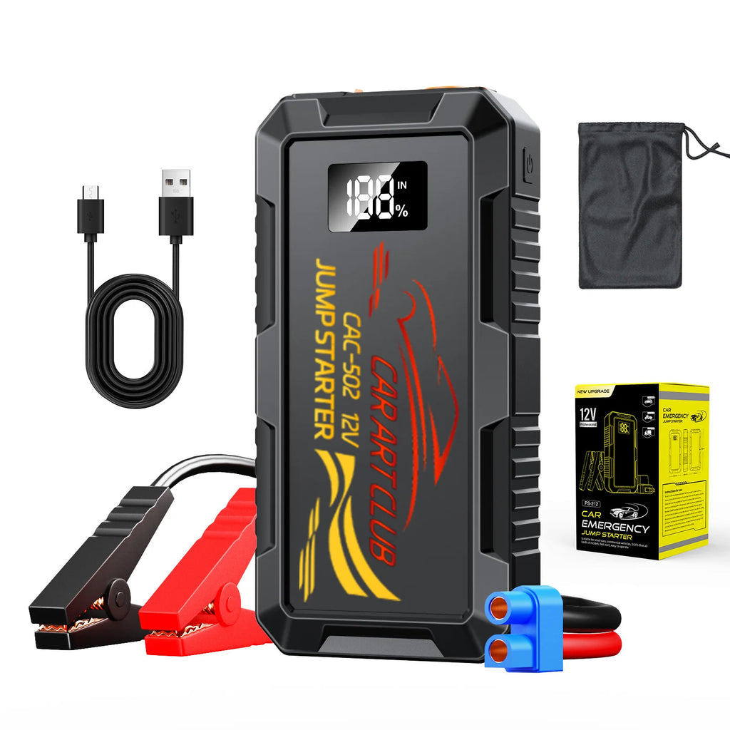 NEW Jump Starter Power Bank 6000A Portable Car Battery Starter For 12V Car Emergency Booster Starter Starting Device