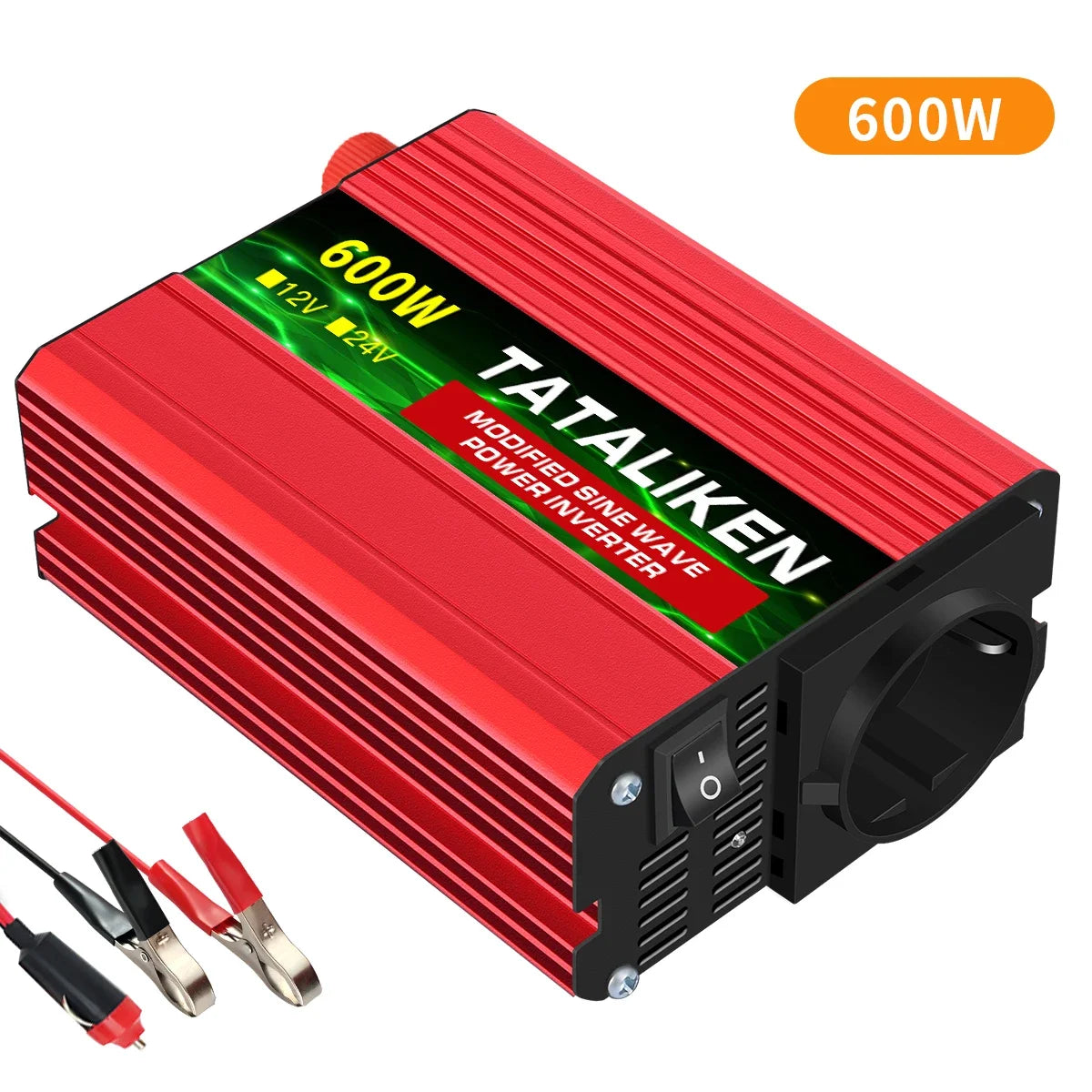Modified Sine Wave  with voltage display 600W 1500W 2600W 3000W  power inverter  inverter 12v 220v