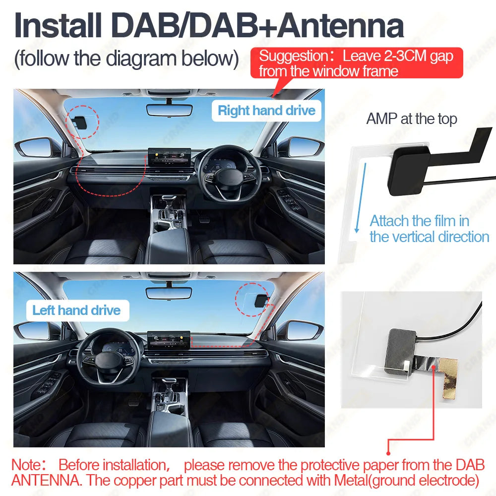 Dual DAB+ Modul DAB Box Digital Signal Receiver DAB+ Receiver Antenna Aerial USB Interface Portable For Android Car Radio Stereo