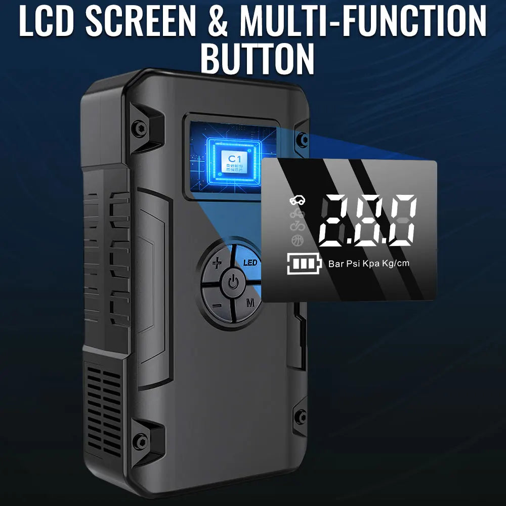 Outdoor Activity Emergency Charger Power Bank Auto Starting Device Emergency Start Car Battery Starter Car Jump Starter Air Pump