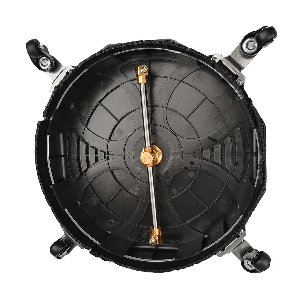 13 Inch Plastic Pressure Washer 2500PSI Powerful Pressure Washer Stainless Steel 1/4 Fast Connector Surface Cleaner with 3 Wheel