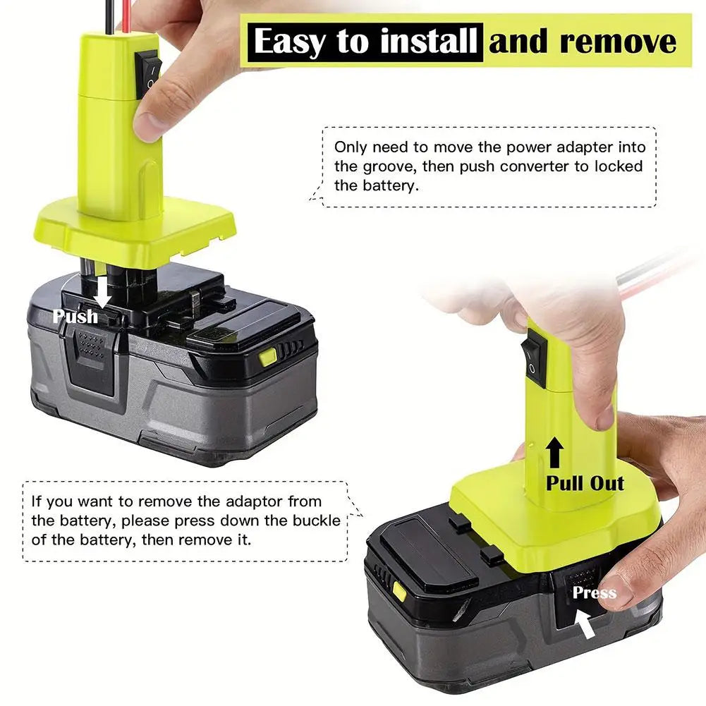 Jump starter for Dewalt/Makita/Ryobi/Milwaukee/ 18/20V Battery car battery igniter car emergency power Jumper Auto Booster Cable