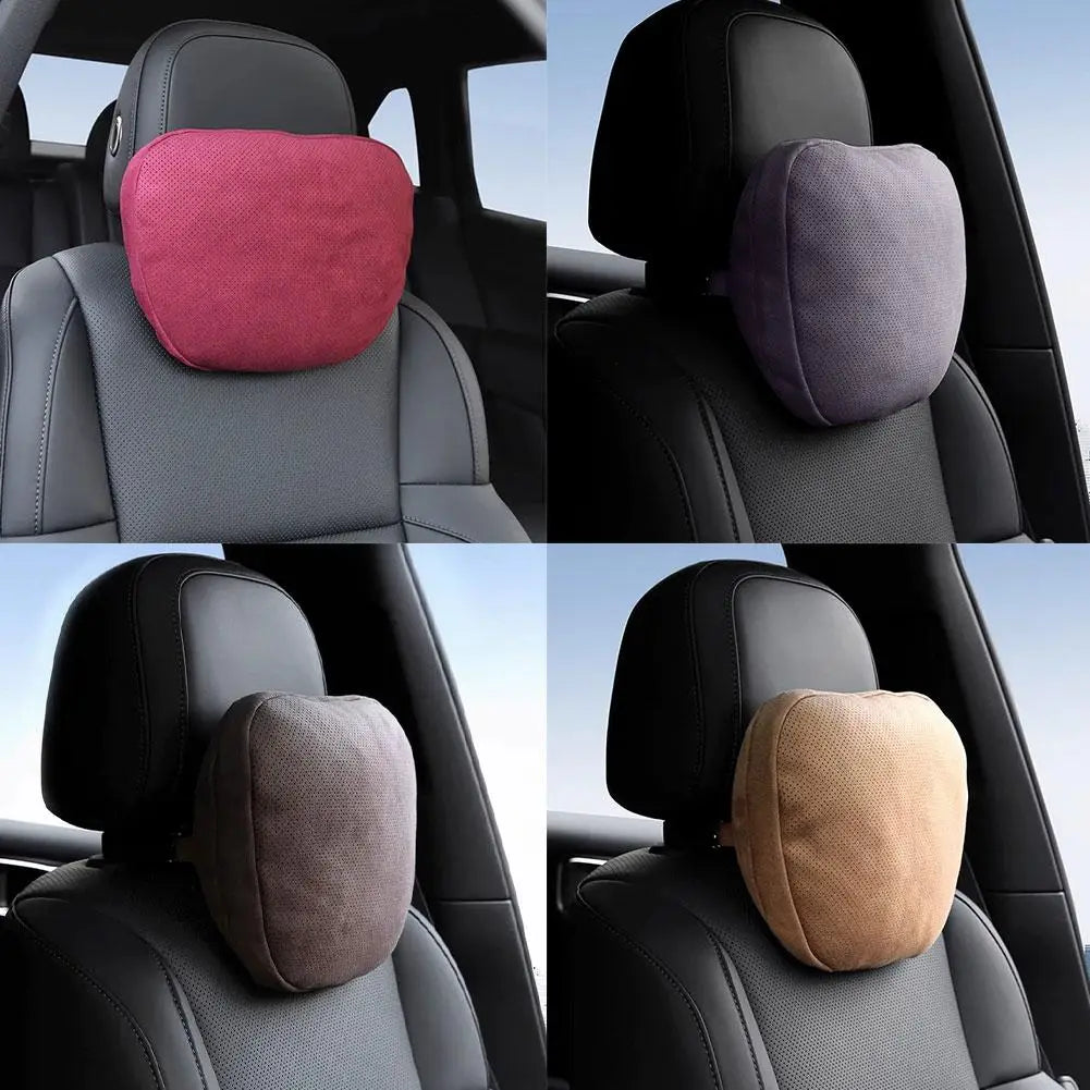 Car Seat Headrest Neck Pillow Wear Resistant Breathable Headrest Simple Installation Universal Car Head Waist Support Pillow