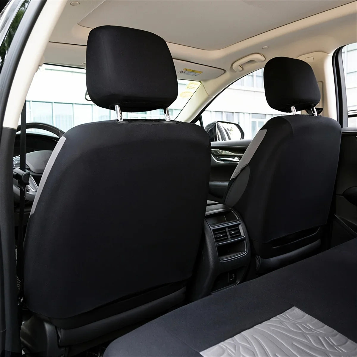 Car Seat Cover Full Set, Universal Butterfly Pattern Embroidery Auto Seat Cover Set