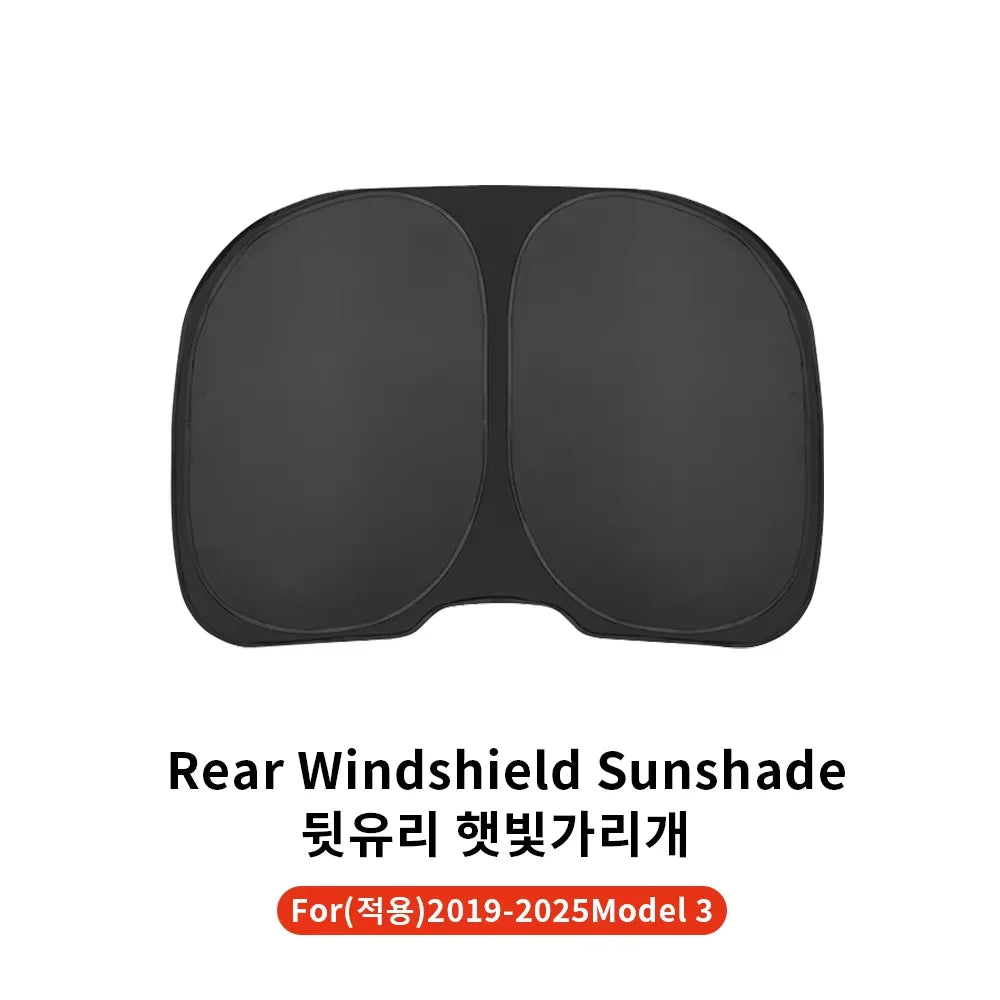 YZ For Tesla Model 3 Y Highland Juniper 2021-2025 Car Side Window Sunshade with Suction Cups Front Rear Windshield Privacy