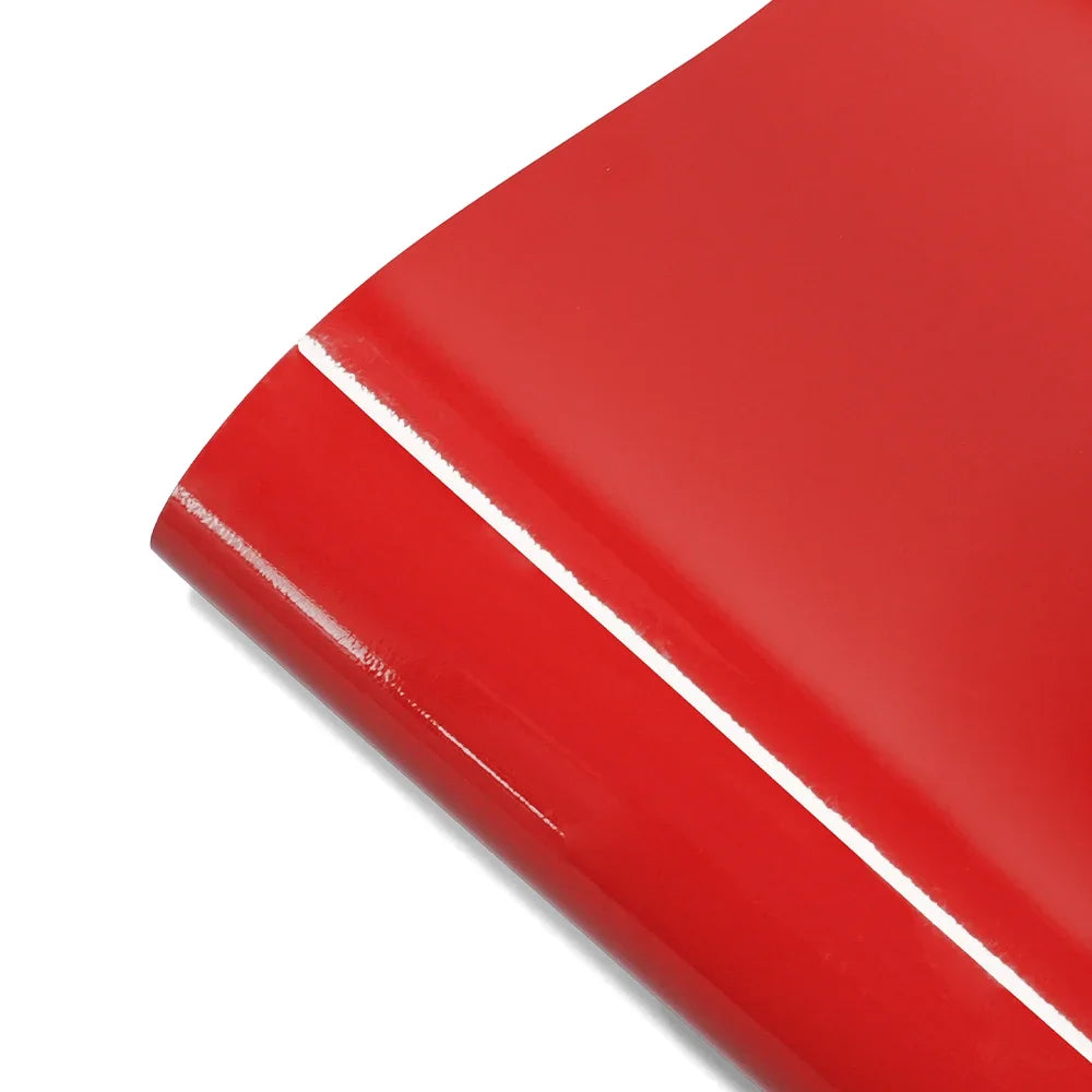 Bright Glossy Red Vinyl Wrap Car Stickers Color Change Film Auto Wrapping Film Bubble Free Sticker Vinyl Decals Car Accessories