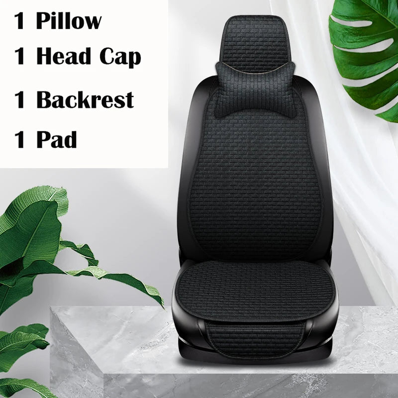 Universal Car Seat Cover Car Front Rear Seat Back Cushion Falx Car Seat Cushion Protector Auto Interior Pad Fit for Most Cars