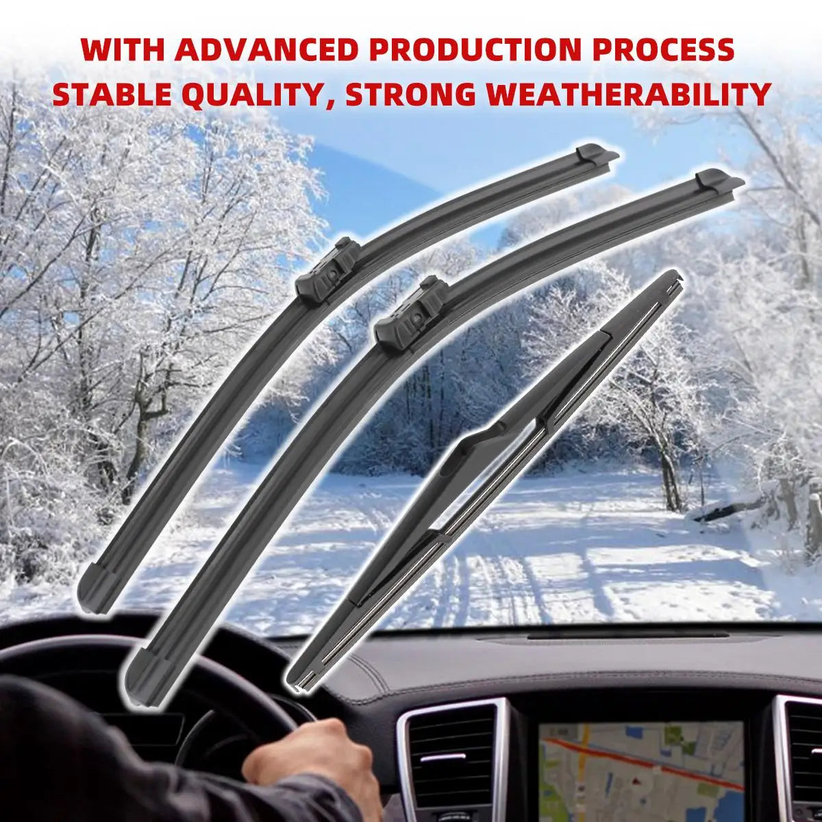 1/2/3/4/6PCS Car Wiper For Ford Fiesta MK6 2008-2016 Front Rear Wiper Blades Brushes Auto Accessories 2011 2012 2013 2014 2015
