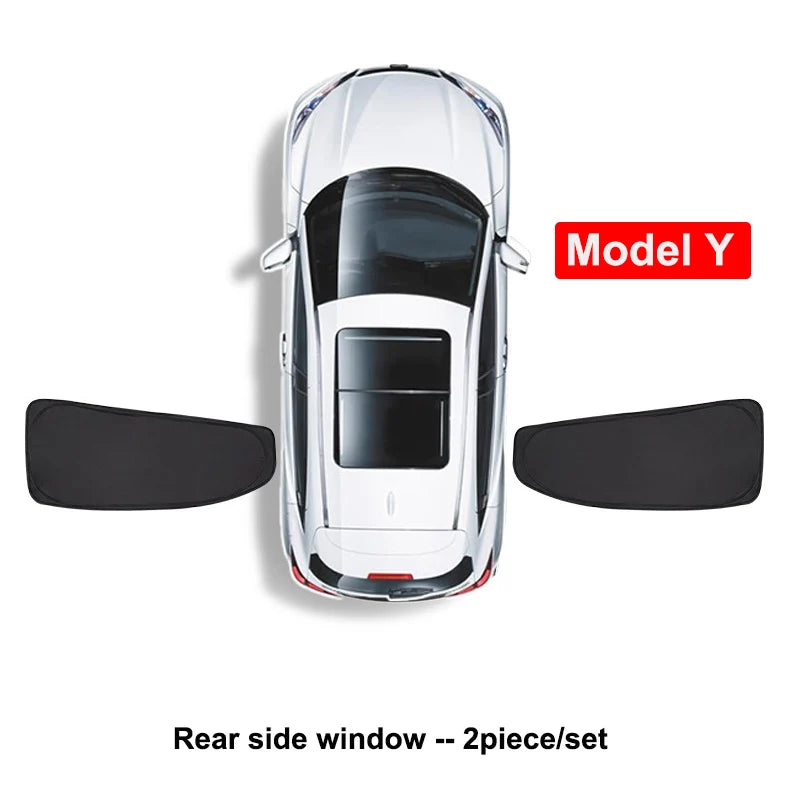 Side Window Sunshade for Tesla Model Y 2024 Privacy Front Rear Windshield Window Shield Screen Sun Visor Camping Sun Shade Cover