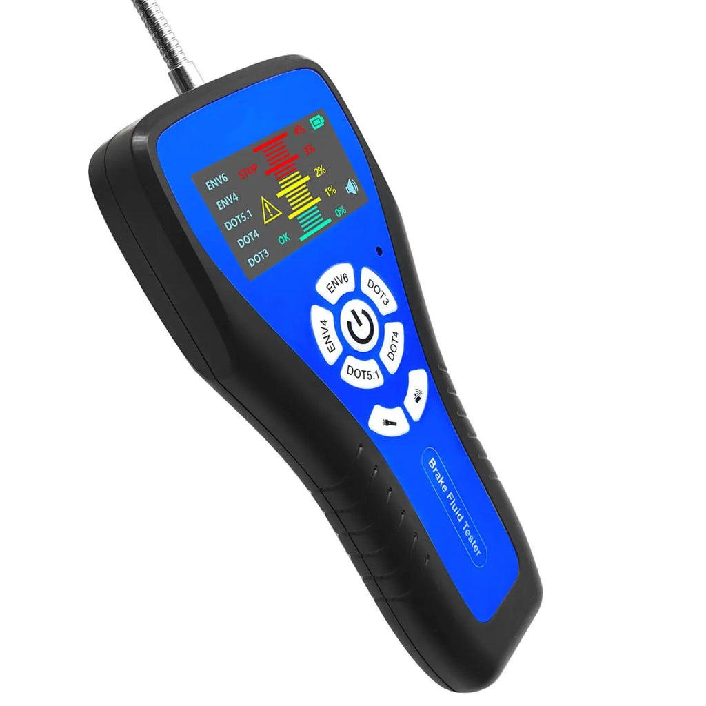 Automotive Brake Fluid Tester with LCD Display and Alarm for Dot3 Dot4 Dot5.1 Env4 Env6