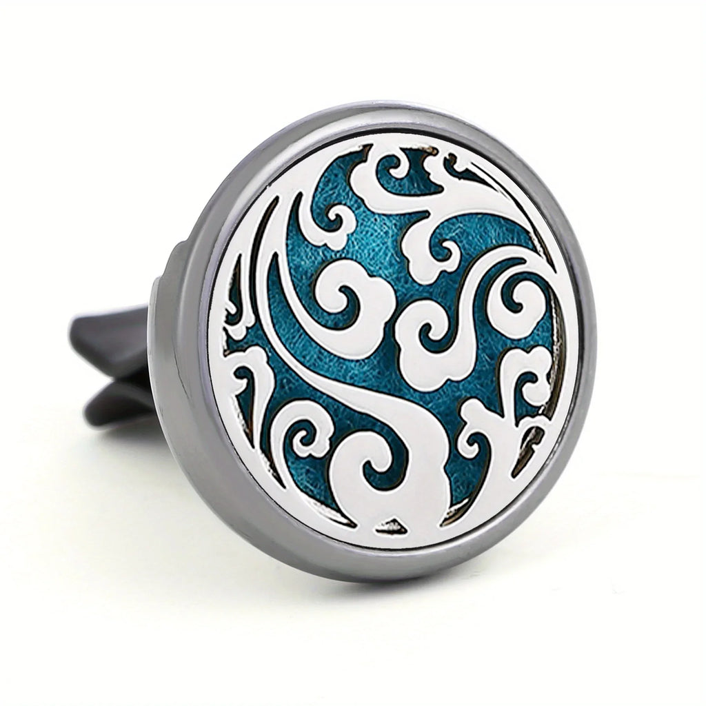 1PC Refillable Car Air Freshener Perfume Diffuser Clip with 10pcs Pads Auto Vent Interior Aromatherapy Diffuser