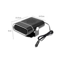 12V 120W Portable Car Heater Fast Heating & Cooling Fan 360° Rotation Defogger/Defroster Cigarette Lighter Plug-in