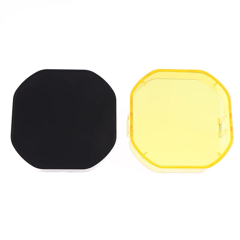 Led Work Light Cover Cube Cover Dustproof Yellow Black Lens Protection Cover For 40W Pods Fog Driving Lamp